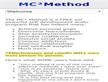 Tablet Screenshot of mc2method.org